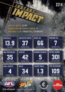 2019 Select Footy Stars - Instant Impact #II14 Charlie Curnow Back